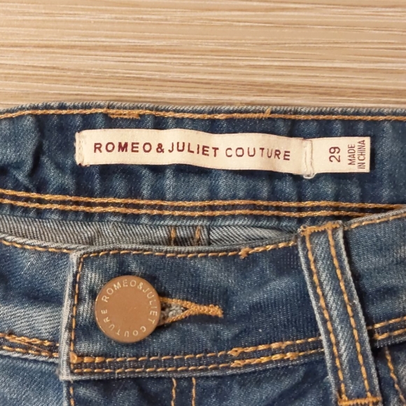 Distressed Denim Shorts by Romeo & Juliet Couture - Picture 12 of 13